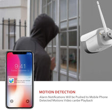 Load image into Gallery viewer, Victure 1080P Wireless Outdoor Security Camera 2.4G Bullet WiFi Security Camera with IP66 Weatherproof Motion Detection Night Vision 2-Way Audio Compatible with iOS/Android System
