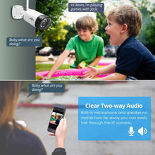 Load image into Gallery viewer, Hiseeu 1080P Security Camera, Outdoor Two-Way Audio Surveillance Cameras Bullet IP Camera Waterproof,Motion Detection Day&amp; Night Vision with Power Adapter Compatible with Hiseeu Wireless Camera System
