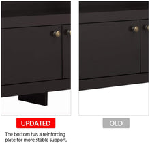 Load image into Gallery viewer, YAHEETECH X Shape Wooden TV Stand Base Console Storage Cabinet Home Media Entertainment Center with 2 Doors Living Room Furniture
