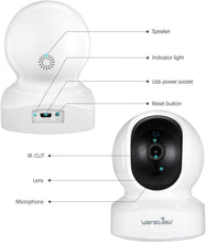 Load image into Gallery viewer, Home Security Camera, Baby Camera,1080P HD Wansview Wireless WiFi Camera for Pet\/Nanny, Free Motion Alerts, 2 Way Audio, Night Vision, Compatible with Alexa Echo Show, with TF Card Slot and Cloud

