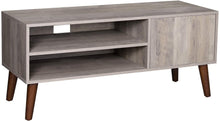 Load image into Gallery viewer, VASAGLE Retro TV Stand, TV Console for TVs up to 43 Inches, Mid-Century Modern Entertainment Centre for Flat Screen TV, Gaming Consoles, in Living Room, Entertainment Room, Office, Brown ULTV09BX
