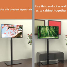 Load image into Gallery viewer, Universal TV Stand with Mount 100 Degree Swivel Height Adjustable and Tilt Function for 19 to 42 inch LCD, LED OLED TVs,HT1001B
