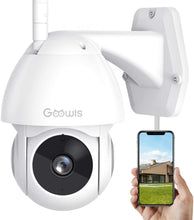 Load image into Gallery viewer, Security Camera Outdoor, Goowls 1080P HD Pan/Tilt 2.4G WiFi Home Surveillance Camera Plug-in with Waterproof Night Vision 2-Way Audio Motion Detection Activity Alert Cloud Service Works with Alexa
