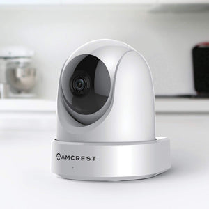 Amcrest 4MP UltraHD Indoor WiFi Camera, Security IP Camera with Pan\/Tilt, Two-Way Audio, Night Vision, Remote Viewing, Dual-Band 5ghz\/2.4ghz, 4-Megapixel @~20FPS, Wide 120° FOV, IP4M-1051W (White)