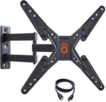 Load image into Gallery viewer, ECHOGEAR Full Motion TV Wall Mount for TVs Up to 58" - Smooth Extention, Swivel, Tilt - Wall Template for Easy Install On 1 Stud - After Install Level &amp; Hide Cables with Built-in Cable Management
