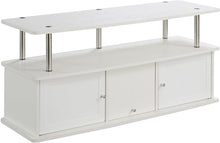 Load image into Gallery viewer, Convenience Concepts 151202 Designs2Go TV Stand with 3 Cabinets, Black
