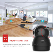Load image into Gallery viewer, Victure 1080P FHD WiFi IP Camera Indoor Security Camera Motion Detection Night Vision Home Surveillance Monitor 2-Way Audio Baby/Pet/Elder
