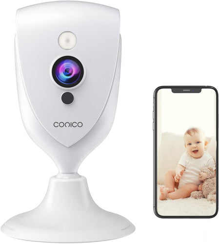 Baby Monitor, Conico 1080P HD Wireless Camera Pet Cam with Sound Motion Detection, Home Wireless Security Camera with 2- Way Audio, Night Vision Cloud WiFi Camera for Baby, Pet, Elder, 2.4G WiFi