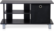 Load image into Gallery viewer, Furinno Simplistic TV Entertainment Center, Espresso\/Black
