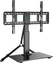 Load image into Gallery viewer, PERLESMITH Swivel TV Stand Universal Table Top TV Base for 32 to 65 inch LCD LED OLED 4K Flat Screen TVs - Height Adjustable TV Mount Stand with Safe TV Anti-tip Cable, VESA 600x400mm

