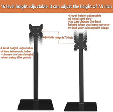 Load image into Gallery viewer, Universal TV Stand with Mount 100 Degree Swivel Height Adjustable and Tilt Function for 19 to 42 inch LCD, LED OLED TVs,HT1001B
