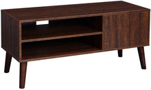 Load image into Gallery viewer, VASAGLE Retro TV Stand, TV Console for TVs up to 43 Inches, Mid-Century Modern Entertainment Centre for Flat Screen TV, Gaming Consoles, in Living Room, Entertainment Room, Office, Brown ULTV09BX

