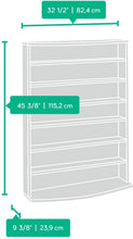 Load image into Gallery viewer, Sauder Multimedia Storage Tower, Cinnamon Cherry finish
