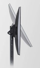 Load image into Gallery viewer, MOUNT-IT! TV Floor Stand for Flat, Curved, LCD, LED, and Plasma Screens [Fits 13 to 42] Tall Adjustable Height, Steel PC Monitor Mount, VESA Compatible 100 and 200, Indoor and Outdoor (Black)
