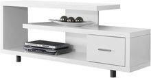 Load image into Gallery viewer, Monarch Specialties White with 1 Drawer TV Stand, 60"
