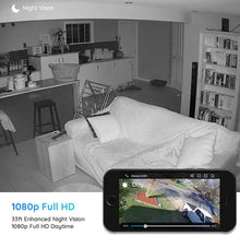Load image into Gallery viewer, Outdoor Security Camera System Wireless, Solar Battery Powered, 1080p Wirefree Waterproof 2-Way Audio Night Vision w/PIR Motion Sensor, Support Alexa/Google Assistant/Local SD, Argus Eco+Solar Panel
