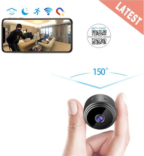 AREBI Spy Camera Wireless Hidden WiFi Mini Camera HD 1080P Portable Home Security Cameras Covert Nanny Cam Small Indoor Outdoor Video Recorder Motion Activated Night Vision A10 Plus [2020 Version]