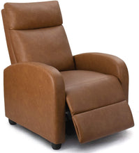 Load image into Gallery viewer, Homall Recliner Chair Padded Seat PU Leather for Living Room Single Sofa Recliner Modern Recliner Seat Club Chair Home Theater Seating (Red)
