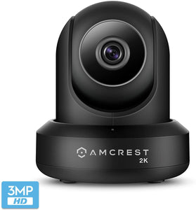 Amcrest UltraHD 2K WiFi Camera 3MP (2304TVL) Dualband 5ghz \/ 2.4ghz Indoor Pan\/Tilt\/Zoom Surveillance Wireless IP Camera, Home Video Security System w\/IR Night Vision, Two-Way Talk IP3M-941 (Silver)