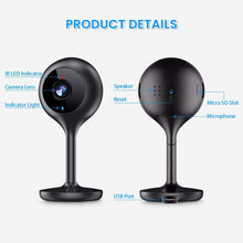 Load image into Gallery viewer, MECO WiFi IP Camera 1080P HD Home IP Security Nanny Camera with Night Vision, Sound &amp; Motion Detection, Security Surveillance 2.4GHz Pet Baby Monitor - Cloud Service Available

