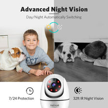 Load image into Gallery viewer, Dog Camera, Netvue 1080P FHD 2.4GHz WiFi Pet Camera, Indoor Security Camera for Pet/Baby/Nanny, AI Human Detection, Night Vision, Cloud Storage/TF Card, 2-Way Audio Compatible with Alexa
