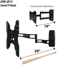 Load image into Gallery viewer, Aeon Stands and Mounts Full Motion Wall Mount with 29-Inch Extension for 32 to 65-Inch TV
