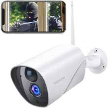 Load image into Gallery viewer, Outdoor Security Camera Victure 1080P IP65 Weatherproof Home Surveillance IP CCTV Camera 2.4G WiFi with Smart PIR Motion Detection/Night Vision/Two Way Audio Compatible with iOS &amp; Android Systerm
