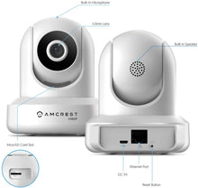 Load image into Gallery viewer, Amcrest 1080P WiFi Security Camera 2MP Indoor Pan\/Tilt Wireless IP Camera, IP2M-841W (White)
