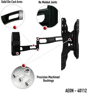 Aeon Stands and Mounts Full Motion Wall Mount with 29-Inch Extension for 32 to 65-Inch TV