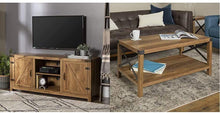 Load image into Gallery viewer, Walker Edison Furniture Company Farmhouse Barn Wood Universal Stand for TV's up to 64" Flat Screen Living Room Storage Cabinet Doors and Shelves Entertainment Center, 58 Inch, Grey Wash
