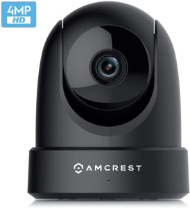 Amcrest 4MP UltraHD Indoor WiFi Camera, Security IP Camera with Pan\/Tilt, Two-Way Audio, Night Vision, Remote Viewing, Dual-Band 5ghz\/2.4ghz, 4-Megapixel @~20FPS, Wide 120° FOV, IP4M-1051W (White)