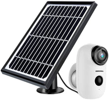 Load image into Gallery viewer, Solar Powered Wireless Home Security System, 1080P Outdoor WiFi Camera Surveillance Camera, Night Vision, Motion Detection, 2-Way Audio, SD/Cloud, IP65 Waterproof
