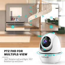 Load image into Gallery viewer, Dog Camera, Netvue 1080P FHD 2.4GHz WiFi Pet Camera, Indoor Security Camera for Pet/Baby/Nanny, AI Human Detection, Night Vision, Cloud Storage/TF Card, 2-Way Audio Compatible with Alexa

