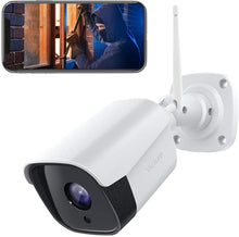 Load image into Gallery viewer, Victure 1080P Wireless Outdoor Security Camera 2.4G Bullet WiFi Security Camera with IP66 Weatherproof Motion Detection Night Vision 2-Way Audio Compatible with iOS/Android System
