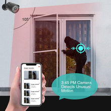 Load image into Gallery viewer, Outdoor Camera Wireless - 1080P WiFi Outdoor Security Camera, FHD Night Vision, A.I. Motion Detection, Instant Alert via Phone, 2-Way Audio, Live Video Zooms Function, Cloud Storage\/Micro SD Card
