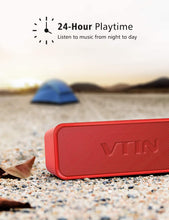 Load image into Gallery viewer, Vtin R2 Bluetooth Speaker, Portable Bluetooth Speakers w\/DSP Bass Technology, 14W Powerful Speaker for HD Sound, 24H Playtime, IPX6 Waterproof Outdoor Speaker Built in Mic for Home and Outdoors

