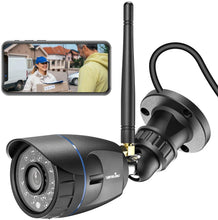 Load image into Gallery viewer, Outdoor Security Camera, Wansview 1080P Wireless WiFi Home Surveillance Waterproof Camera with Night Vision, Motion Detection, Remote Access, Compatible with Alexa-W4, White
