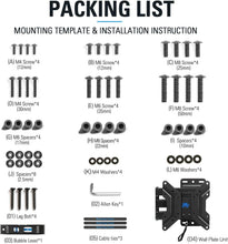 Load image into Gallery viewer, Mounting Dream Lockable RV TV Mount for 17-43 inch TV, RV Mount for Camper Trailer Motor Home Boat Truck, Full Motion Unique One Step Lock Design RV TV Wall Mount, 200mm VESA 44 lbs. MD2210
