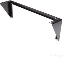 Load image into Gallery viewer, StarTech.com 1U Wall Mount Patch Panel Bracket – 19 in – Steel - Vertical Mounting Bracket for Networking and Data Equipment (RK119WALLV),Black
