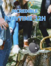 Load image into Gallery viewer, INSMY IPX7 Waterproof Shower Bluetooth Speaker, Portable Wireless Outdoor Speaker with HD Sound, Support TF Card, Suction Cup for Home, Pool, Beach, Boating, Hiking 12H Playtime
