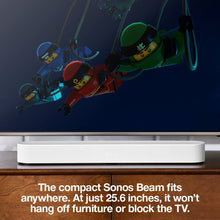 Load image into Gallery viewer, Sonos Beam - Smart TV Sound Bar with Amazon Alexa Built-in - White

