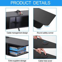 Load image into Gallery viewer, FITUEYES Wall Mounted Media Console, Floating TV Stand Component Shelf, Black, DS210501WB
