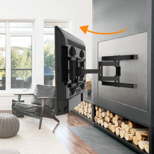 Load image into Gallery viewer, PERLESMITH Full Motion TV Wall Mount for 37-80 Inch Flat Curved TVs with Smooth Tilts Swivel &amp; Extends - Dual Articulating Arms Wall Mount TV Bracket Supports TVs up to 132 lbs Max VESA 600x400
