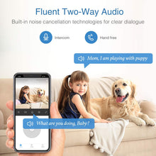 Load image into Gallery viewer, Security Camera Indoor, Goowls 1080P HD WiFi Camera Baby Camera Smart Home Wireless IP Camera for Pet/Dog/Nanny Monitor Pan/Tilt Night Vision Motion Detection 2-Way Audio Compatible with Alexa 2 Pack
