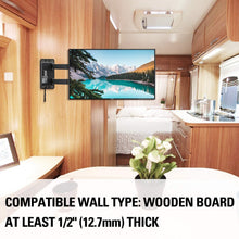 Load image into Gallery viewer, Mounting Dream Lockable RV TV Mount for 17-43 inch TV, RV Mount for Camper Trailer Motor Home Boat Truck, Full Motion Unique One Step Lock Design RV TV Wall Mount, 200mm VESA 44 lbs. MD2210
