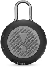 Load image into Gallery viewer, JBL Clip 3 Portable IPX7 Waterproof Wireless Bluetooth Speaker with Built-in Carabiner, Noise-Canceling Speakerphone and Microphone, Black (Renewed)
