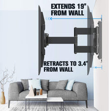 Load image into Gallery viewer, Mounting Dream TV Mount with Sliding Design for 42-70 Inch TVs, Easy for TV Centering on Wall, Full Motion TV Wall Mount Fits Most Smart OLED TVs - Easy to Install on 16"~ 24" Studs, Extend to 19"

