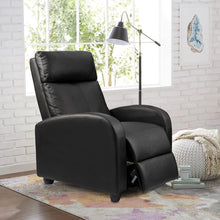 Load image into Gallery viewer, Homall Recliner Chair Padded Seat PU Leather for Living Room Single Sofa Recliner Modern Recliner Seat Club Chair Home Theater Seating (Red)
