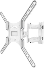 Load image into Gallery viewer, Kanto M300 Full Motion TV Wall Mount for 26-55&quot; TVs | Articulating Arm with 19&quot; of Extension | Up to 135° Swivel | Easy Tilt Design | 5&quot; Offset | VESA Compatible TV Bracket | Heavy-Duty Steel | White
