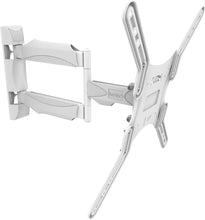 Load image into Gallery viewer, Kanto M300 Full Motion TV Wall Mount for 26-55&quot; TVs | Articulating Arm with 19&quot; of Extension | Up to 135° Swivel | Easy Tilt Design | 5&quot; Offset | VESA Compatible TV Bracket | Heavy-Duty Steel | White
